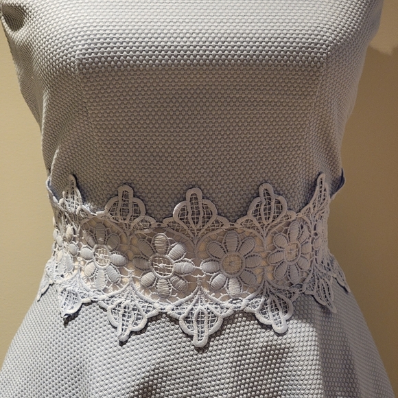 🖤 TED BAKER BABY BLUE LACED SUMMER DRESS - Picture 5 of 13